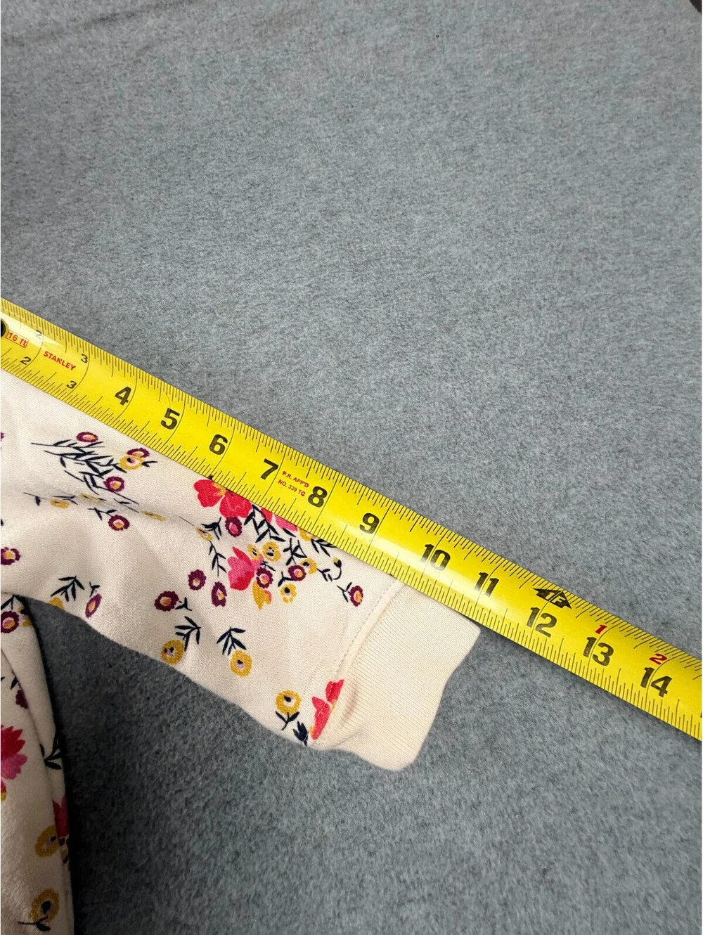 GAP Toddler Girls Hoodie Jogger Set 18-24 Months 2T Floral Pink White